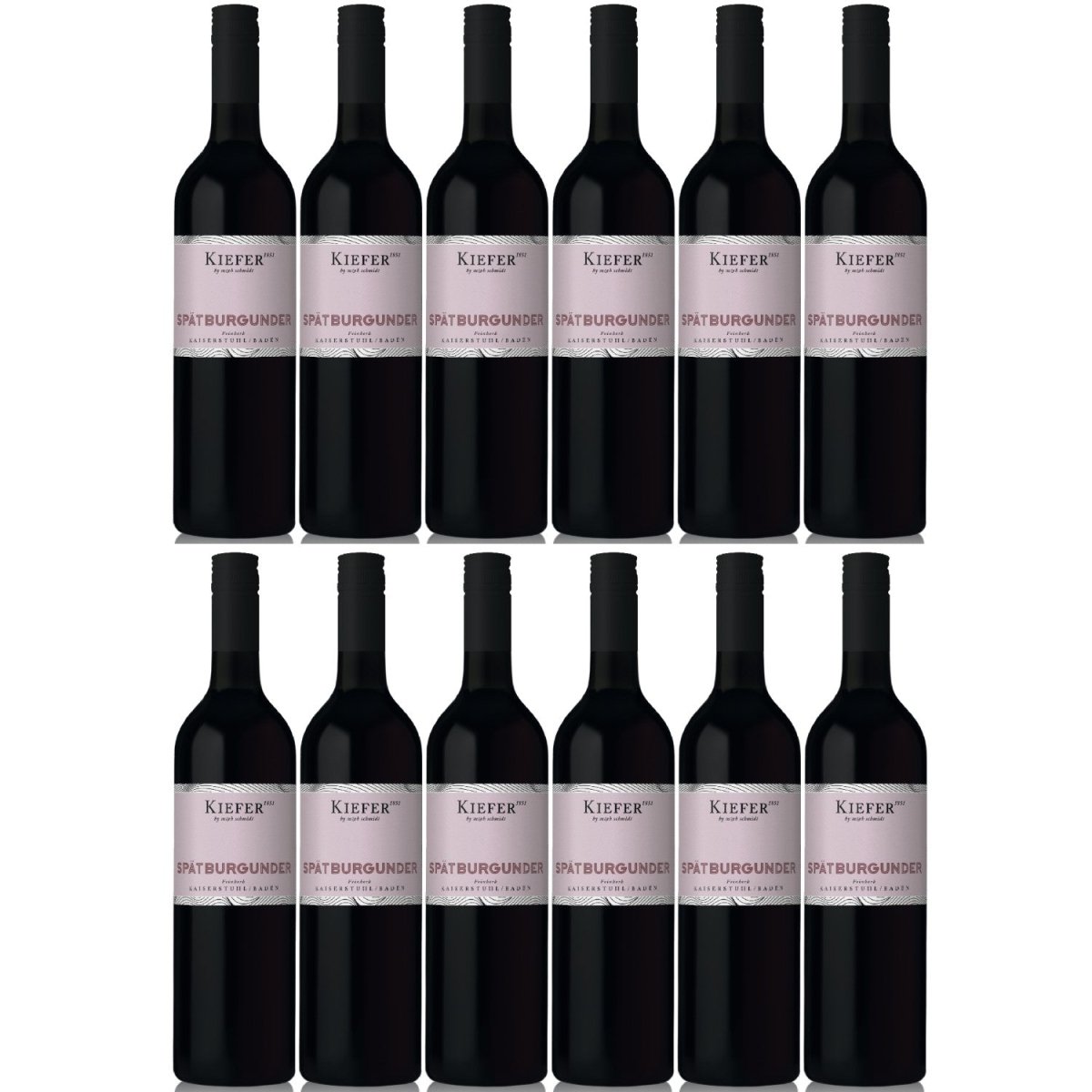 Weingut Kiefer Freche Kaiserstühler Spätburgunder Rotwein Wein Feinherb Deutschland (12 x 0,75l) - Versanel -