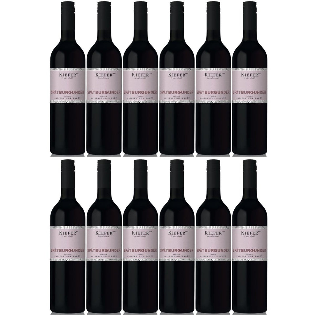 Weingut Kiefer Freche Kaiserstühler Spätburgunder Rotwein Wein Feinherb Deutschland (12 x 0,75l) - Versanel -