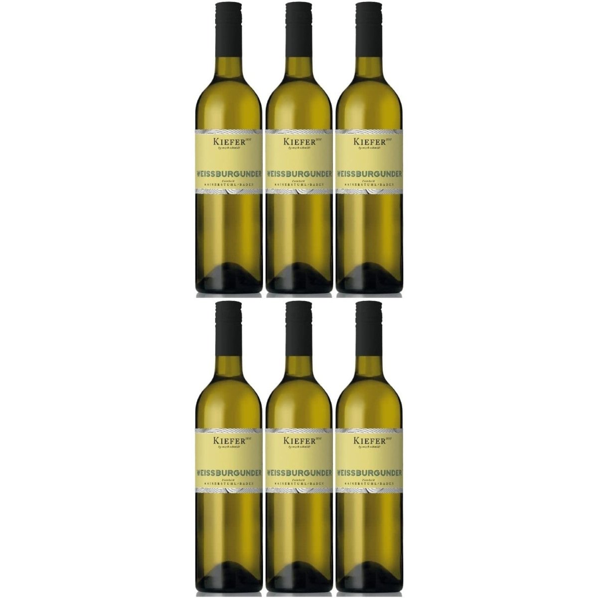 Weingut Kiefer Freche Kaiserstühler Weißburgunder QbA Weißwein Wein Feinherb Deutschland (6 x 0,75l) - Versanel -