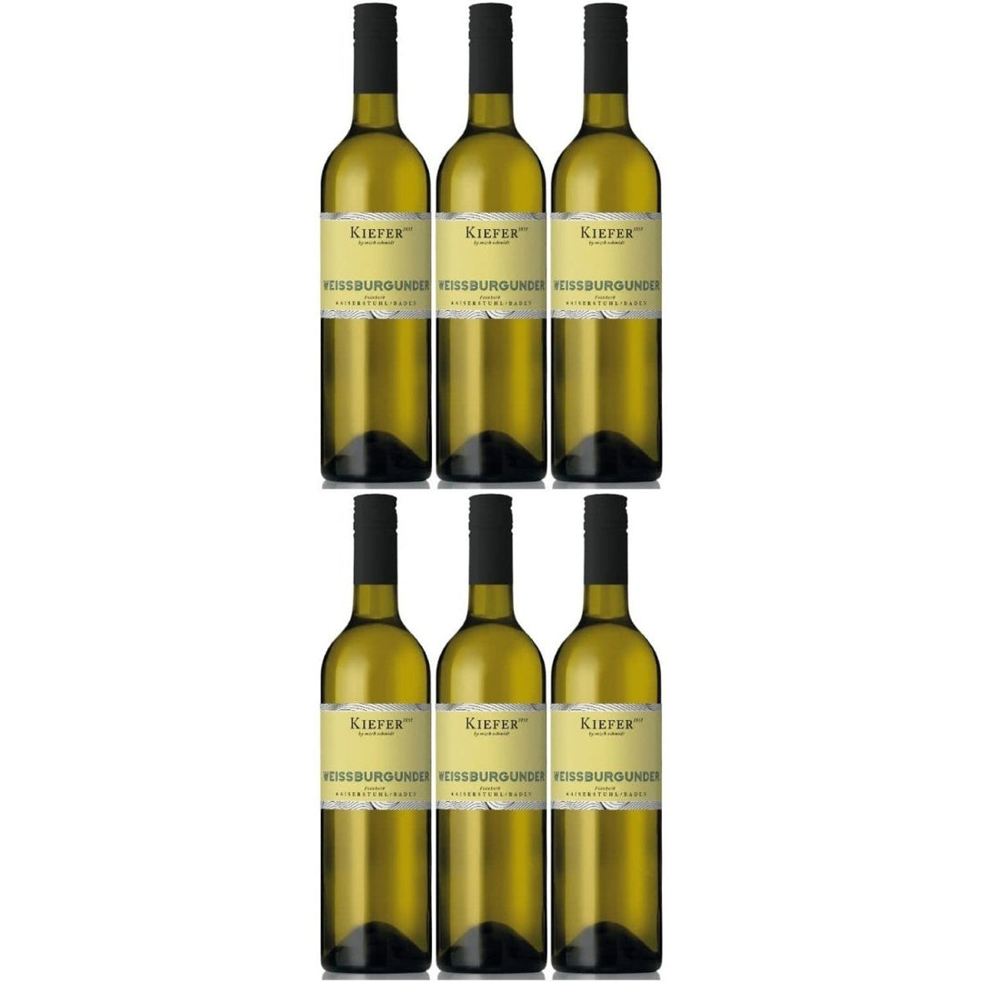 Weingut Kiefer Freche Kaiserstühler Weißburgunder QbA Weißwein Wein Feinherb Deutschland (6 x 0,75l) - Versanel -