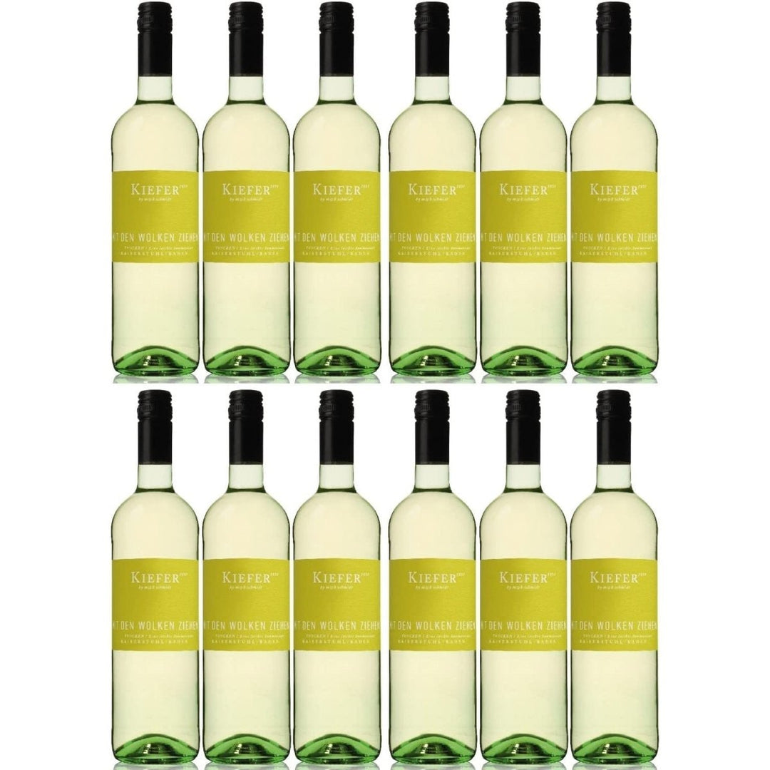 Weingut Kiefer Mit den Wolken ziehen QbA Weißwein Wein Cuvée Trocken Deutschland (12 x 0,75l) - Versanel -