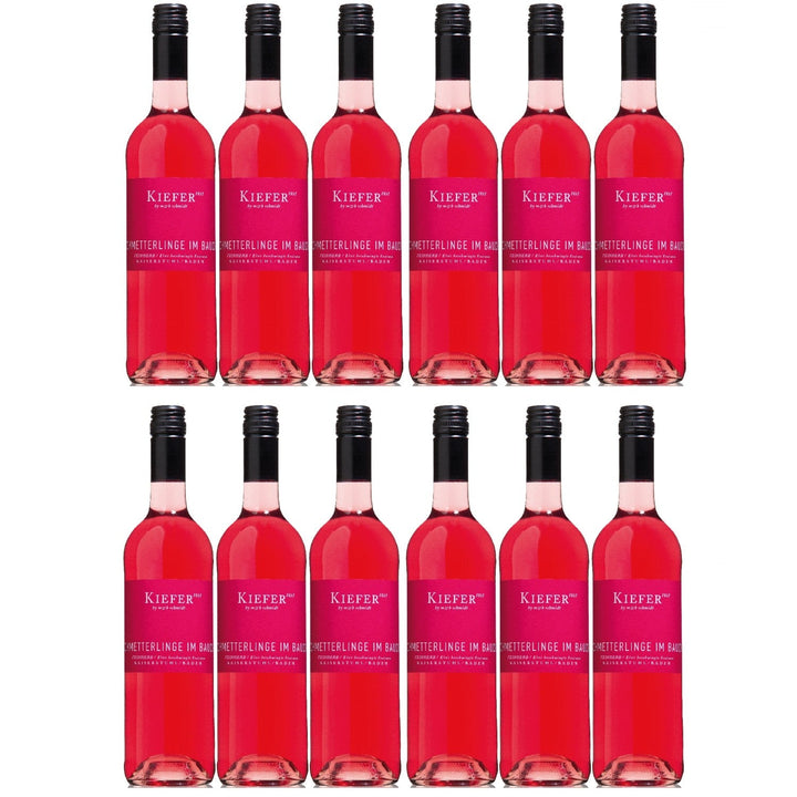 Weingut Kiefer Schmetterlinge im Bauch QbA Roséwein Wein Cuvée Feinherb Deutschland (12 x 0,75l) - Versanel -