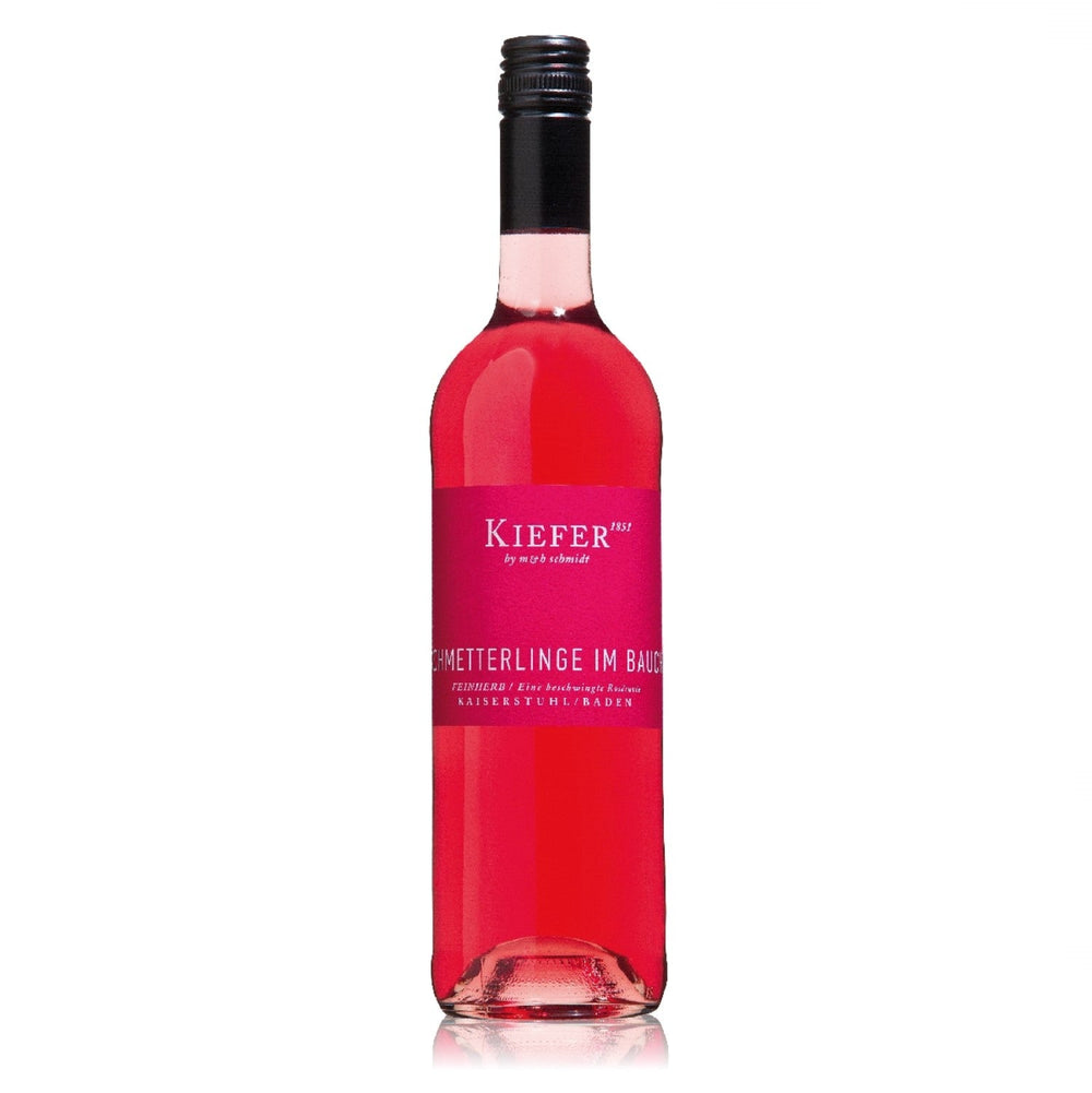 Weingut Kiefer Schmetterlinge im Bauch QbA Roséwein Wein Cuvée Feinherb Deutschland (3 x 0,75l) - Versanel -