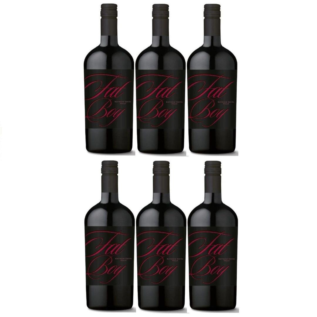 Weingut Lergenmüller FAT BOY Cuvée Rot feinherb Rotwein vegan Pfalz Deutschland (6 x 0,75l) - Versanel -