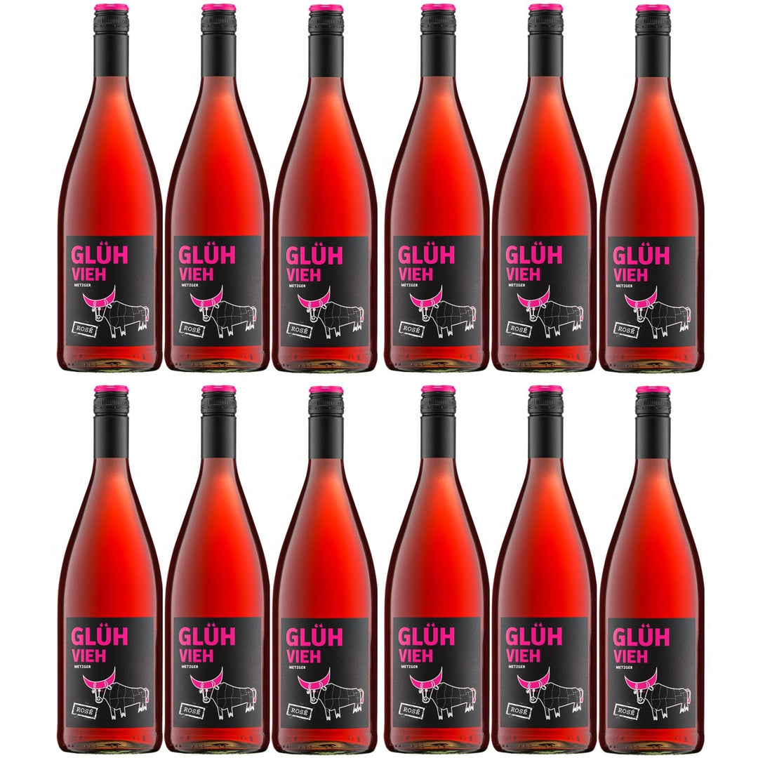 Weingut Metzger Glühvieh Rosé Glühwein Lieblich Deutschland (12 x 1,0) - Versanel -