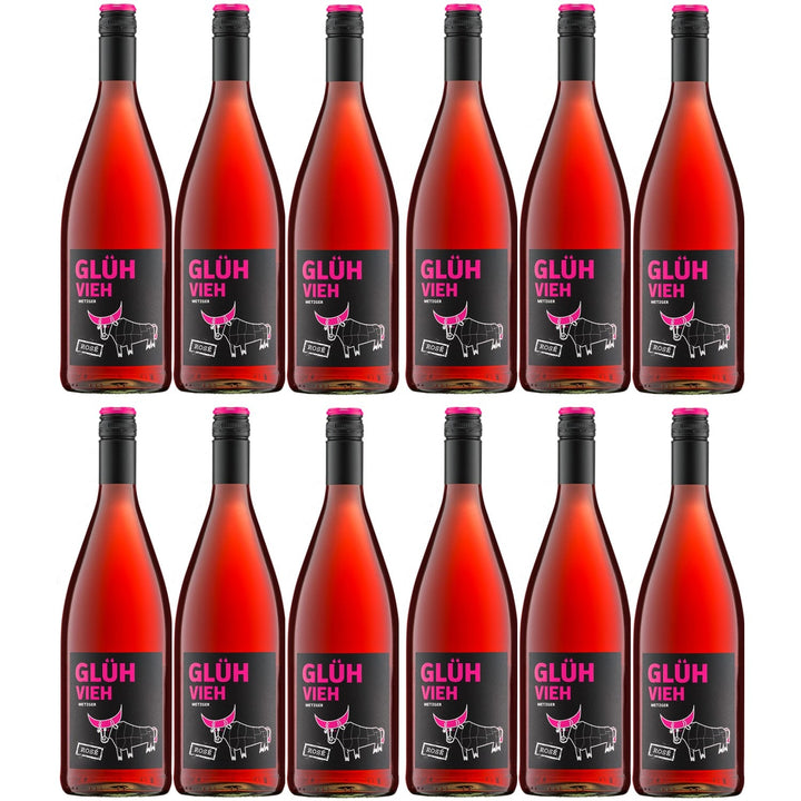 Weingut Metzger Glühvieh Rosé Glühwein Lieblich Deutschland (12 x 1,0) - Versanel -