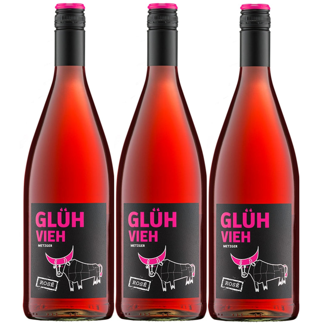 Weingut Metzger Glühvieh Rosé Glühwein Lieblich Deutschland (3 x 1,0) - Versanel -