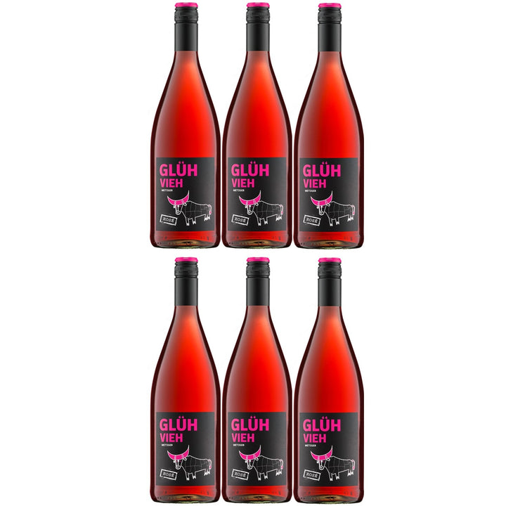 Weingut Metzger Glühvieh Rosé Glühwein Lieblich Deutschland (6 x 1,0) - Versanel -