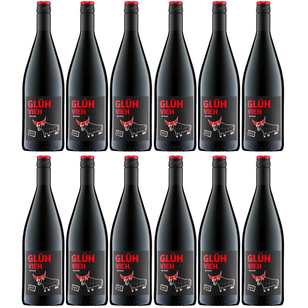 Weingut Metzger Glühvieh Rot Glühwein Lieblich Deutschland (12 x 1,0) - Versanel -