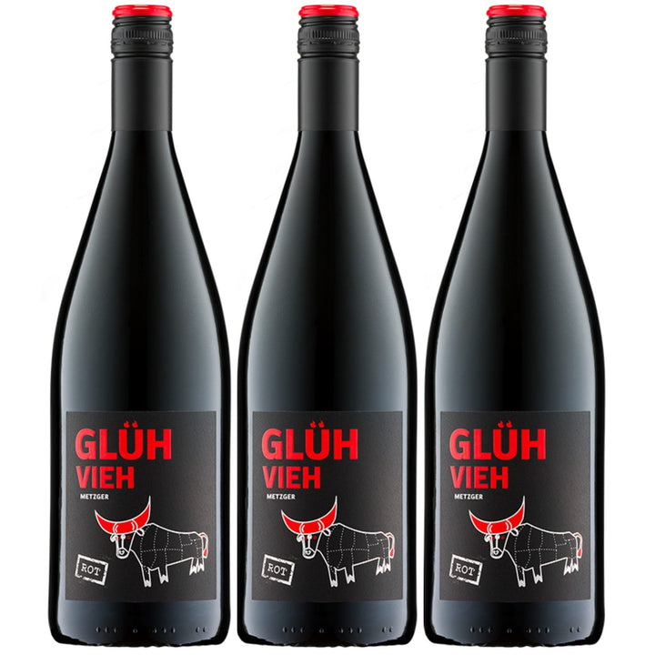 Weingut Metzger Glühvieh Rot Glühwein Lieblich Deutschland (3 x 1,0) - Versanel -