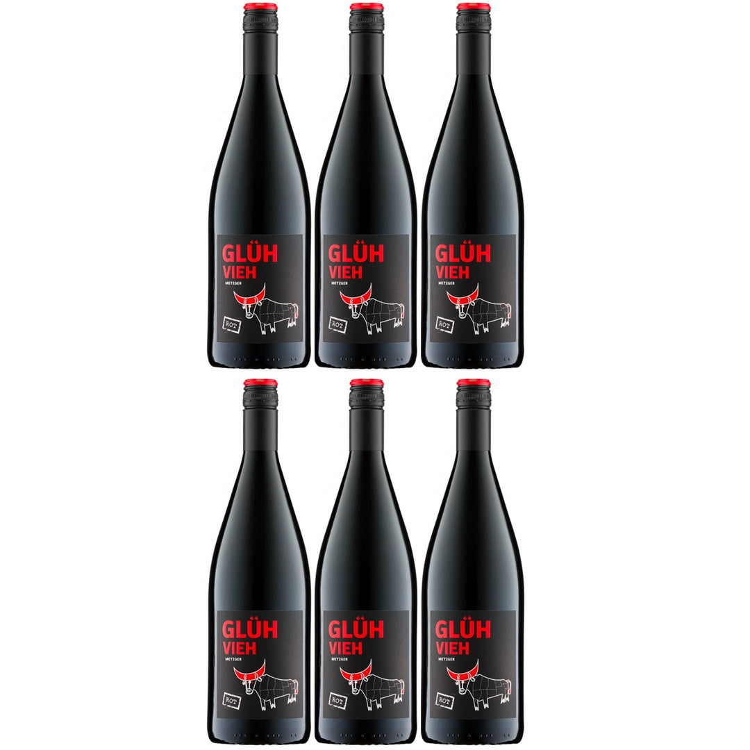 Weingut Metzger Glühvieh Rot Glühwein Lieblich Deutschland (6 x 1,0) - Versanel -