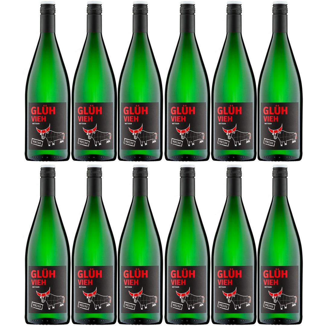 Weingut Metzger Glühvieh Weiß Glühwein Lieblich Deutschland (12 x 1,0) - Versanel -