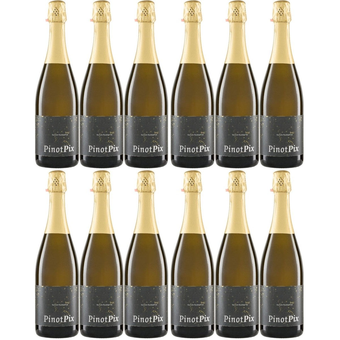 Weingut Pix Crémant PINOTPIX Brut Demeter Schaumwein Deutschland (12 x 0,75l) - Versanel -