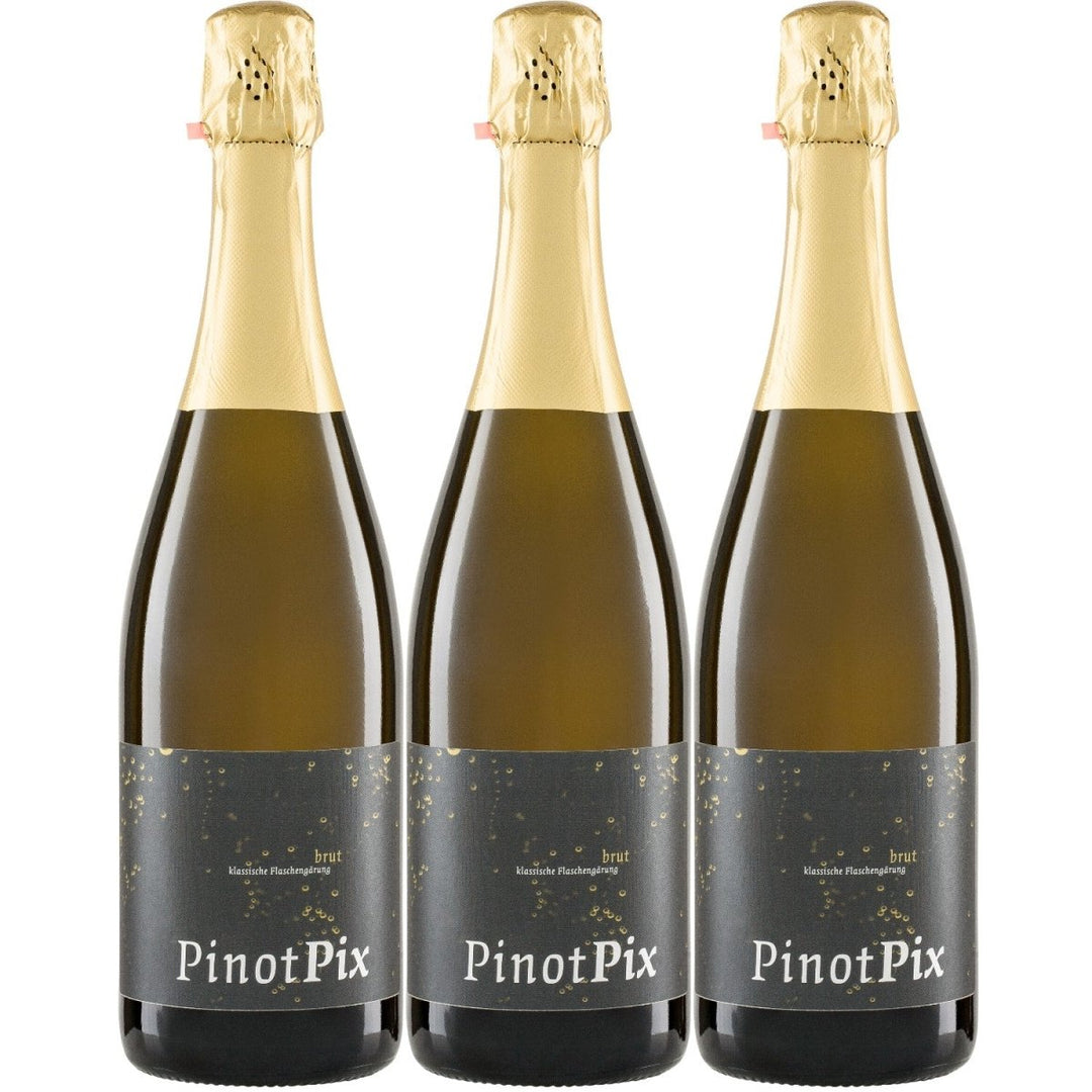 Weingut Pix Crémant PINOTPIX Brut Demeter Schaumwein Deutschland (3 x 0,75l) - Versanel -