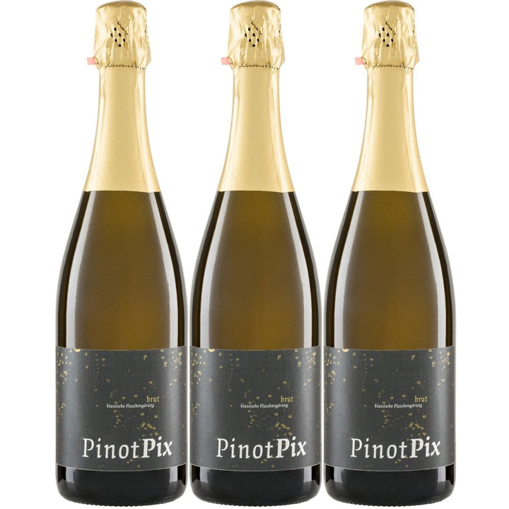 Weingut Pix Crémant PINOTPIX Brut Demeter Schaumwein Deutschland (3 x 0,75l) - Versanel -