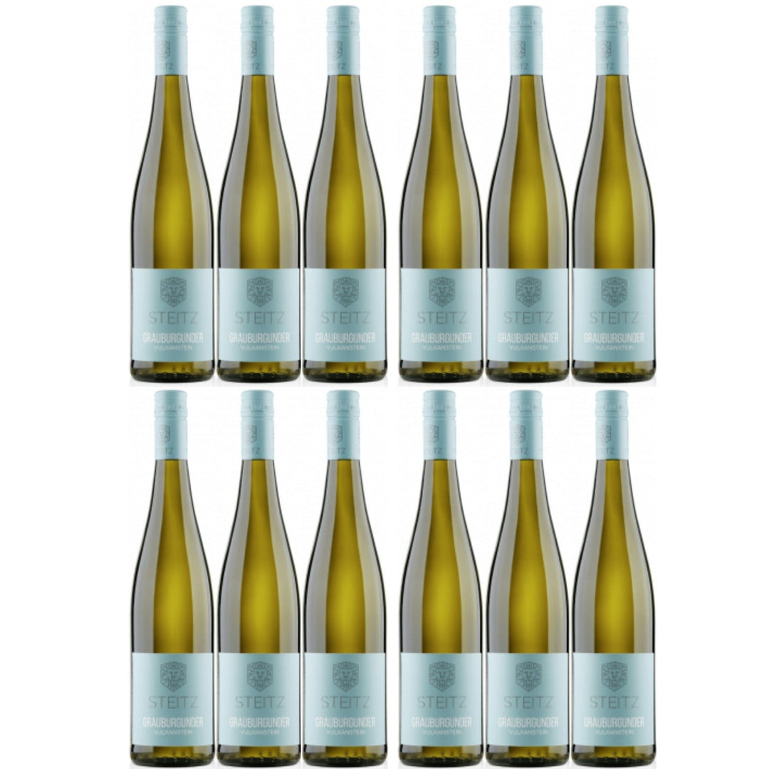 Weingut Steitz Grauburgunder Vulkanstein Weißwein Wein trocken Deutschland (12 x 0.75l) - Versanel -