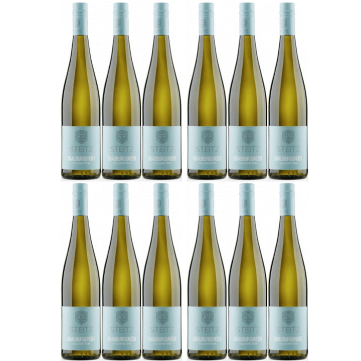 Weingut Steitz Grauburgunder Vulkanstein Weißwein Wein trocken Deutschland (12 x 0.75l) - Versanel -