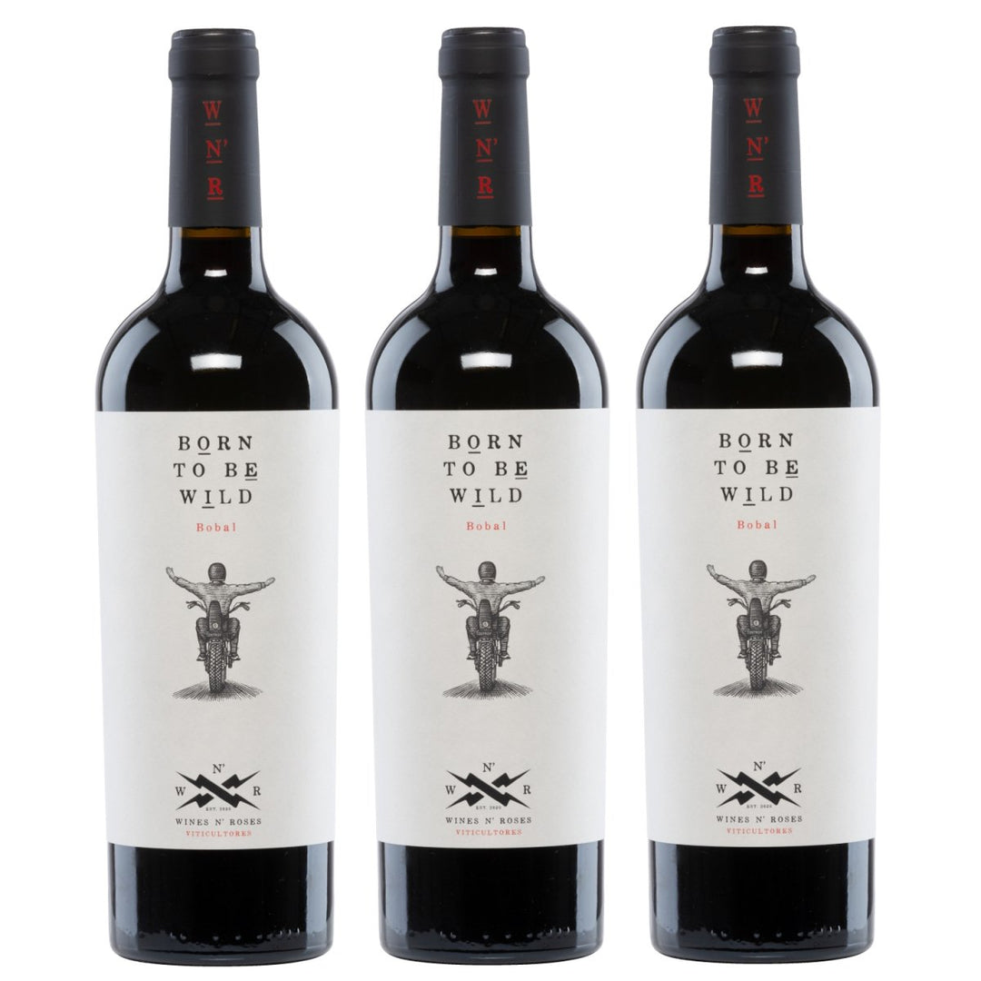 Wines N' Roses Viticultores Born to be Wild Vegan Rotwein Wein Trocken Spanien (3 x 0,75l) - Versanel -