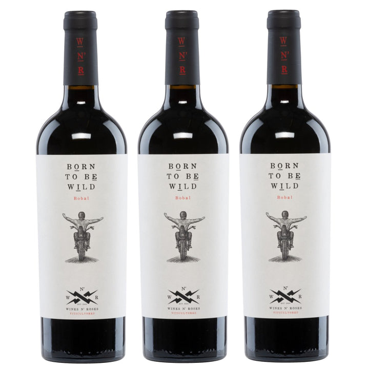 Wines N' Roses Viticultores Born to be Wild Vegan Rotwein Wein Trocken Spanien (3 x 0,75l) - Versanel -