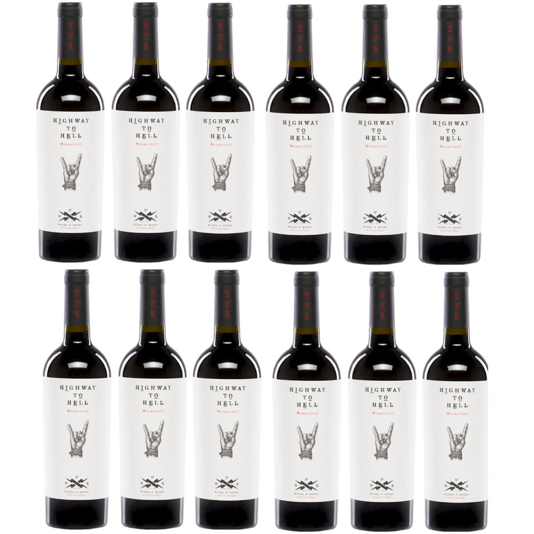 Wines N' Roses Viticultores Highway to Hell Monastrell Bio Rotwein Wein Trocken Spanien (12 x 0,75l) - Versanel -