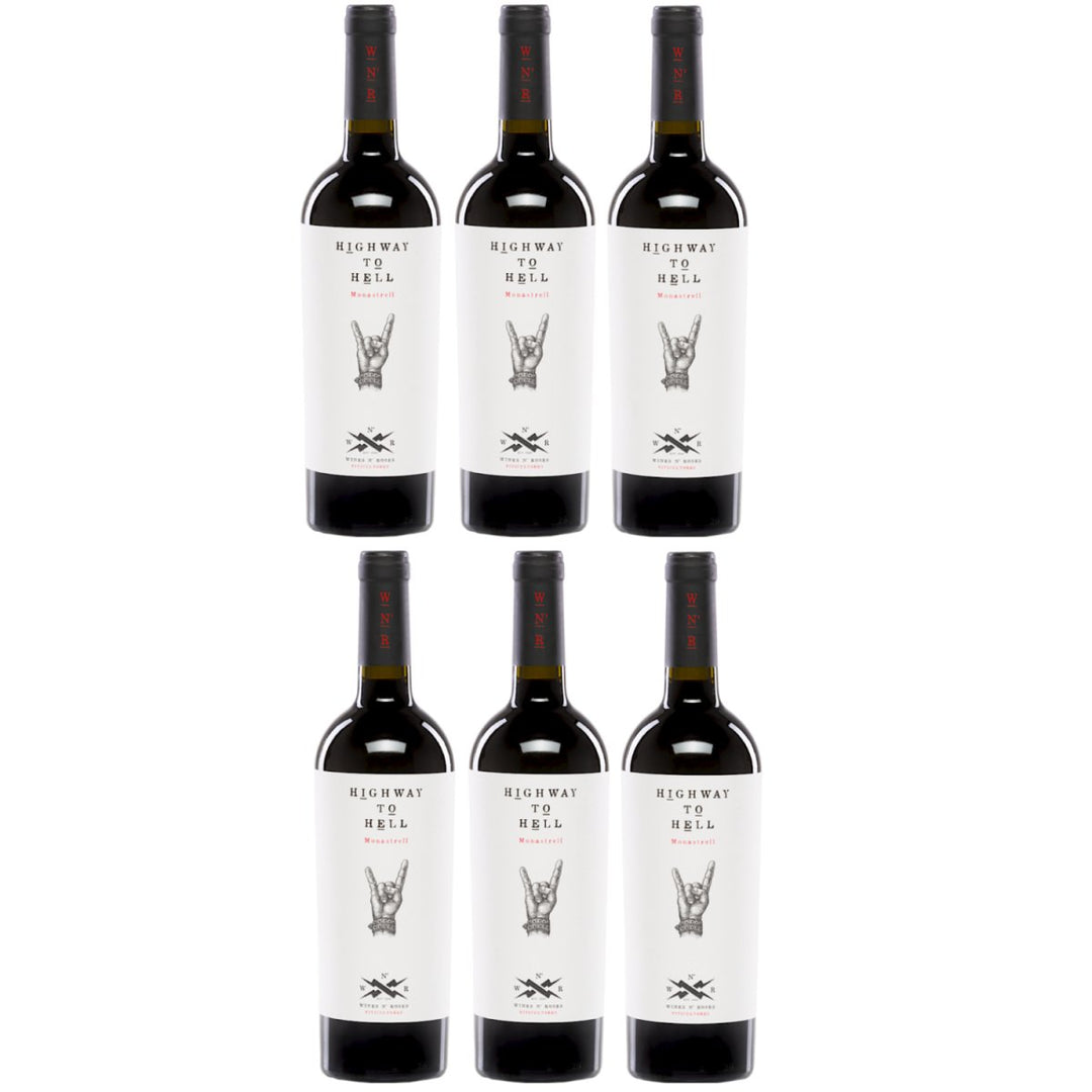 Wines N' Roses Viticultores Highway to Hell Monastrell Bio Rotwein Wein Trocken Spanien (6 x 0,75l) - Versanel -