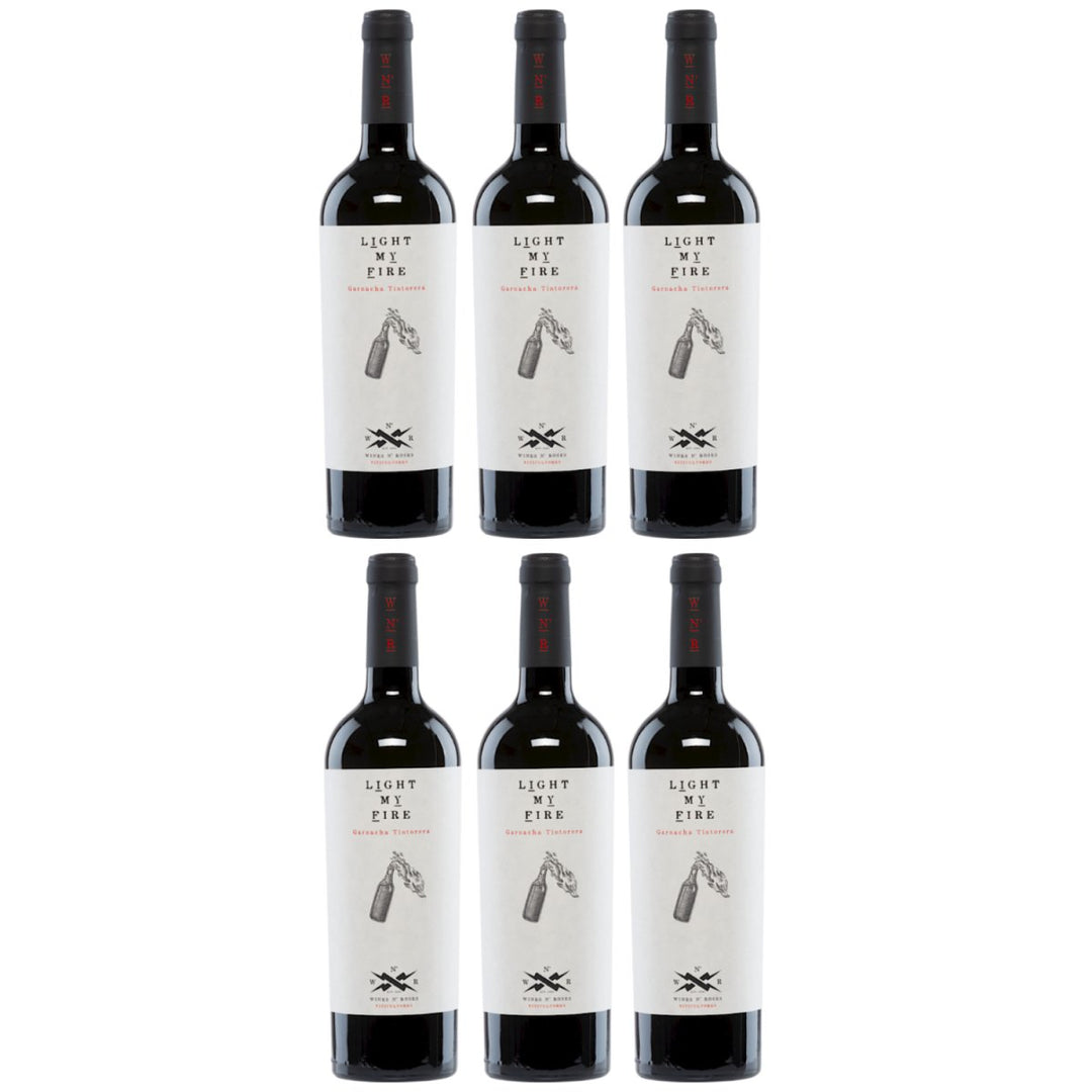 Wines N' Roses Viticultores Light my Fire Tinto Vegan Rotwein Wein Trocken Spanien (6 x 0,75l) - Versanel -