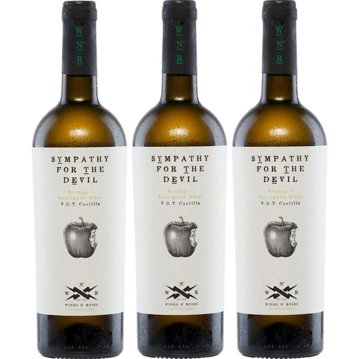 Wines N' Roses Viticultores Sympathy For The Devil Blanco Vegan Bio Weißwein Wein Trocken Spanien (3 x 0,75l) - Versanel -