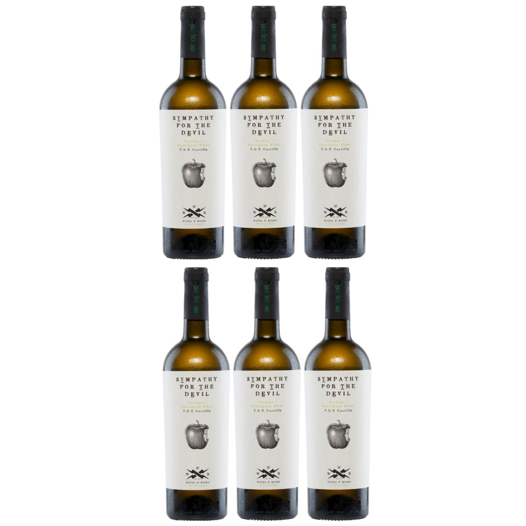 Wines N' Roses Viticultores Sympathy For The Devil Blanco Vegan Bio Weißwein Wein Trocken Spanien (6 x 0,75l) - Versanel -