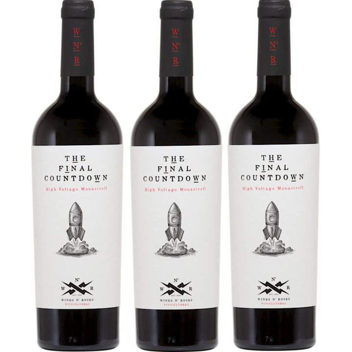 Wines N' Roses Viticultores The Final Countdown Tinto Vegan Rotwein Wein Trocken Spanien (3 x 0,75l) - Versanel -
