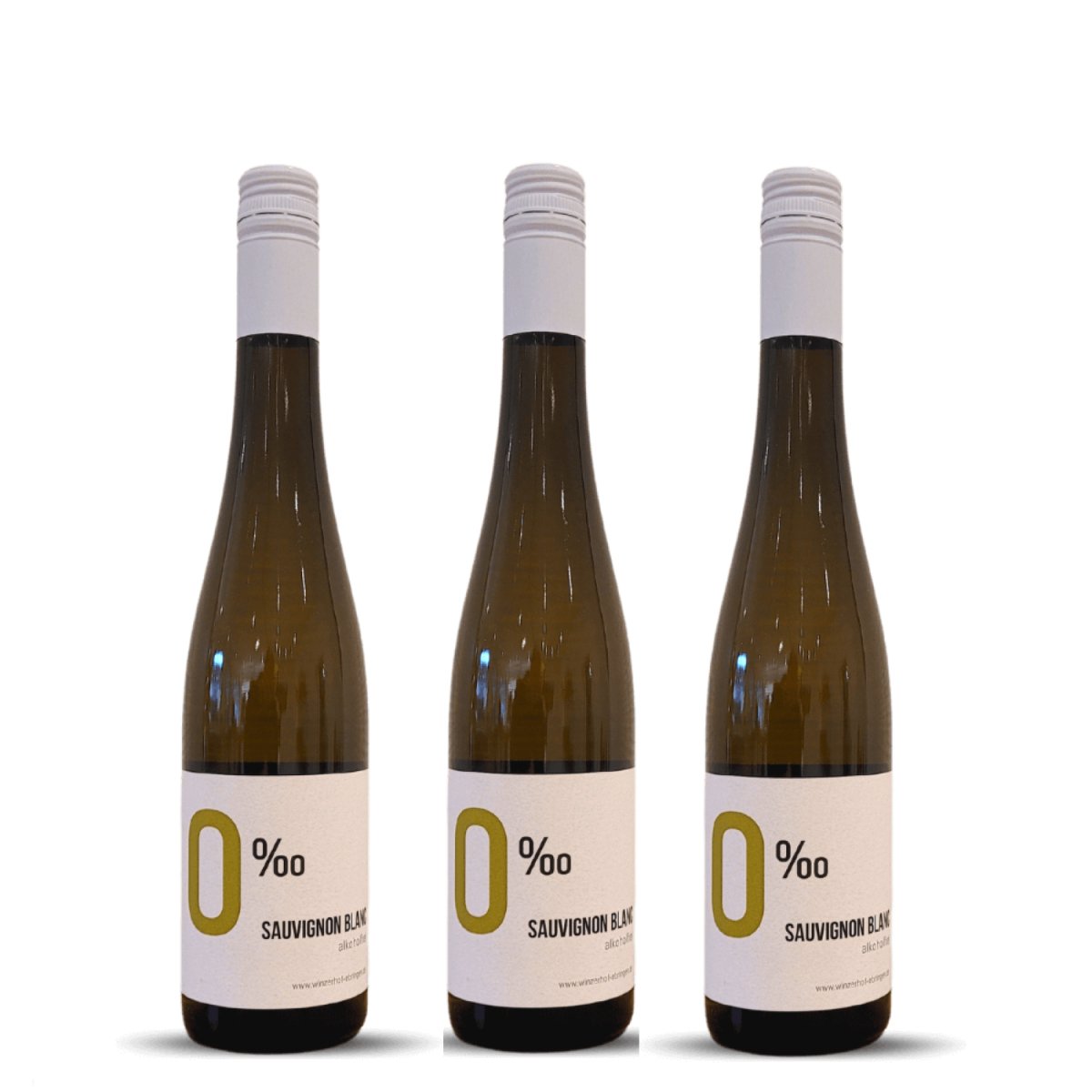 Winzerhof Ebringen 0% Sauvignon Blanc alkoholfrei Weißwein Wein Deutschland (3 x 0,5 l) - Versanel -