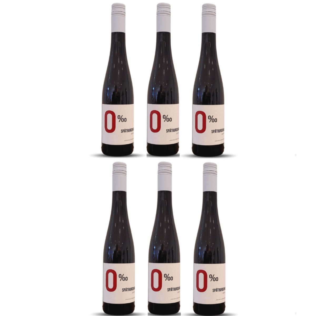 Winzerhof Ebringen 0% Spätburgunder alkoholfrei Rotwein Wein Deutschland (6 x 0,5 l) - Versanel -