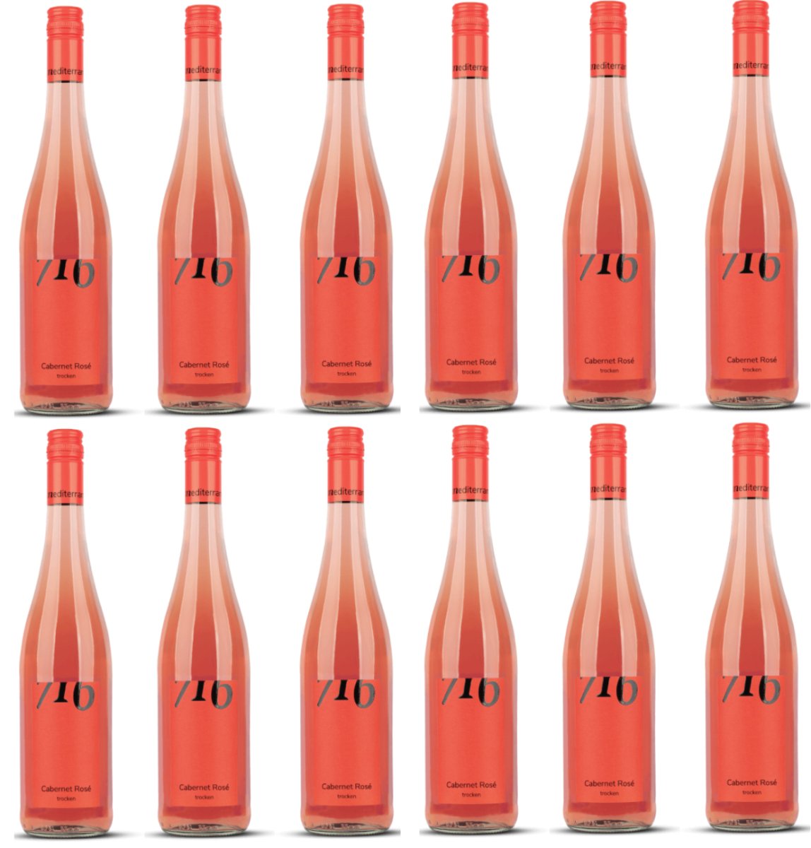 Winzerhof Ebringen Cabernet Cuveé Rosé trocken 716 Roséwein Wein Deutschland (12 x 0,75 l) - Versanel -