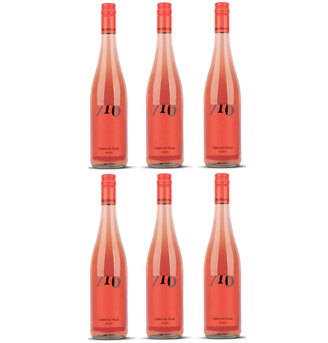 Winzerhof Ebringen Cabernet Cuveé Rosé trocken 716 Roséwein Wein Deutschland (6 x 0,75 l) - Versanel -