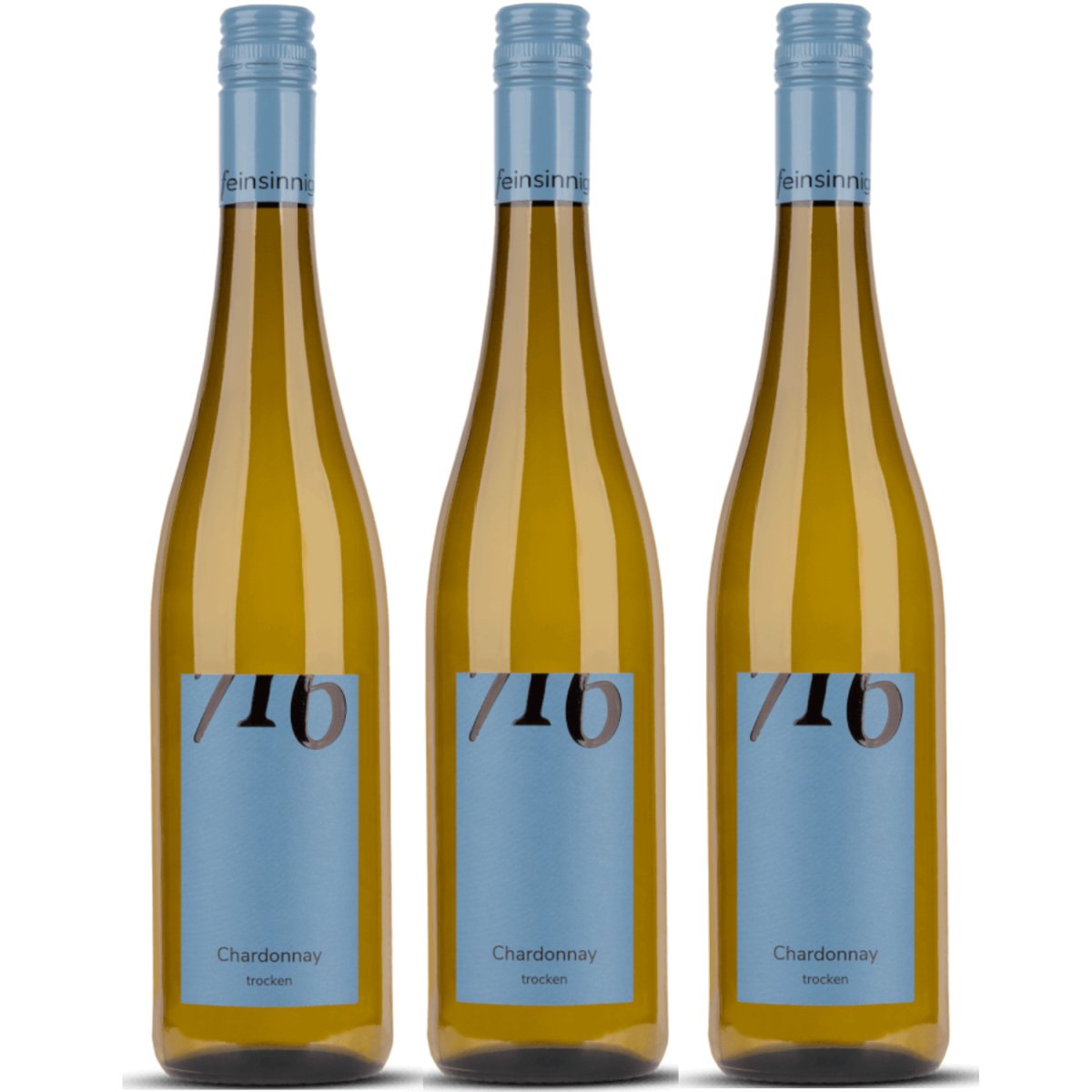 Winzerhof Ebringen Chardonnay trocken 716 Weißwein Wein Deutschland (3 x 0,75 l) - Versanel -