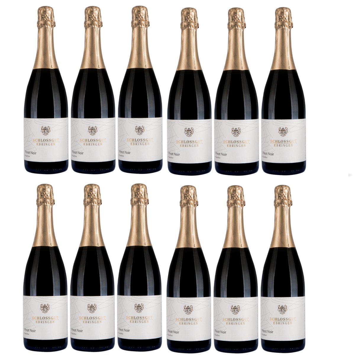 Winzerhof Ebringen Pinot Noir Rosé Crémant Brut Roséwein Wein Deutschland (12 x 0,75 l) - Versanel -