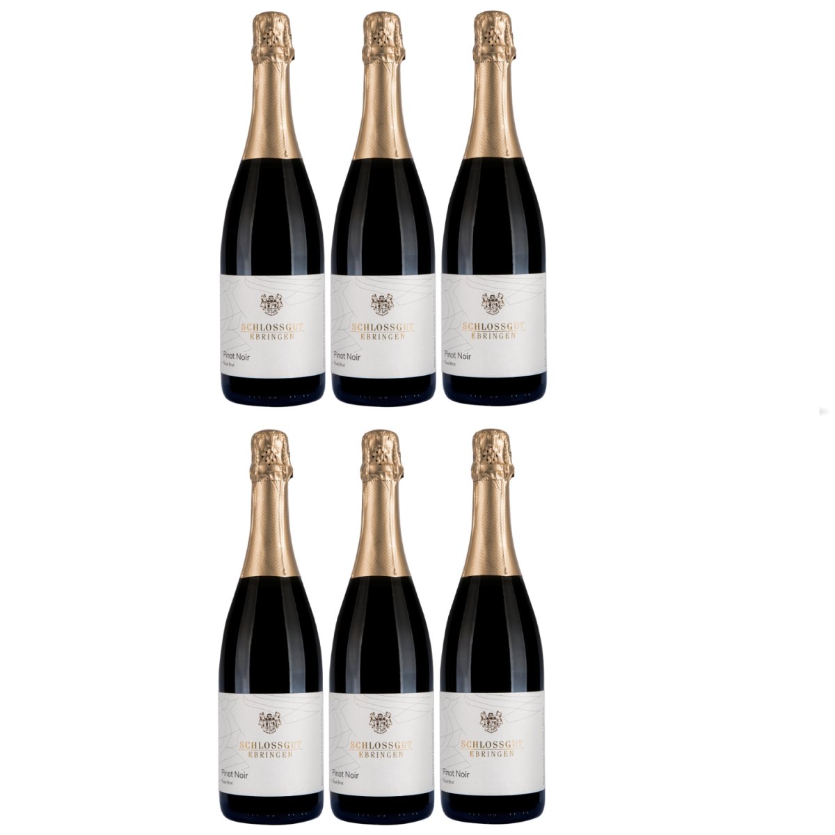 Winzerhof Ebringen Pinot Noir Rosé Crémant Brut Roséwein Wein Deutschland (6 x 0,75 l) - Versanel -