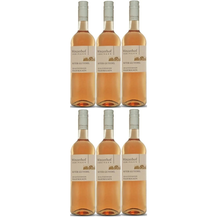 Winzerhof Ebringen Roter Gutedel halbtrocken Weißwein Wein Deutschland (6 x 0,75 l) - Versanel -