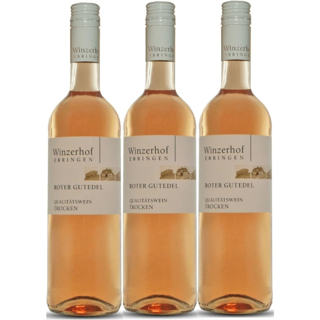 Winzerhof Ebringen Roter Gutedel trocken Weißwein Wein Deutschland (3 x 0,75 l) - Versanel -