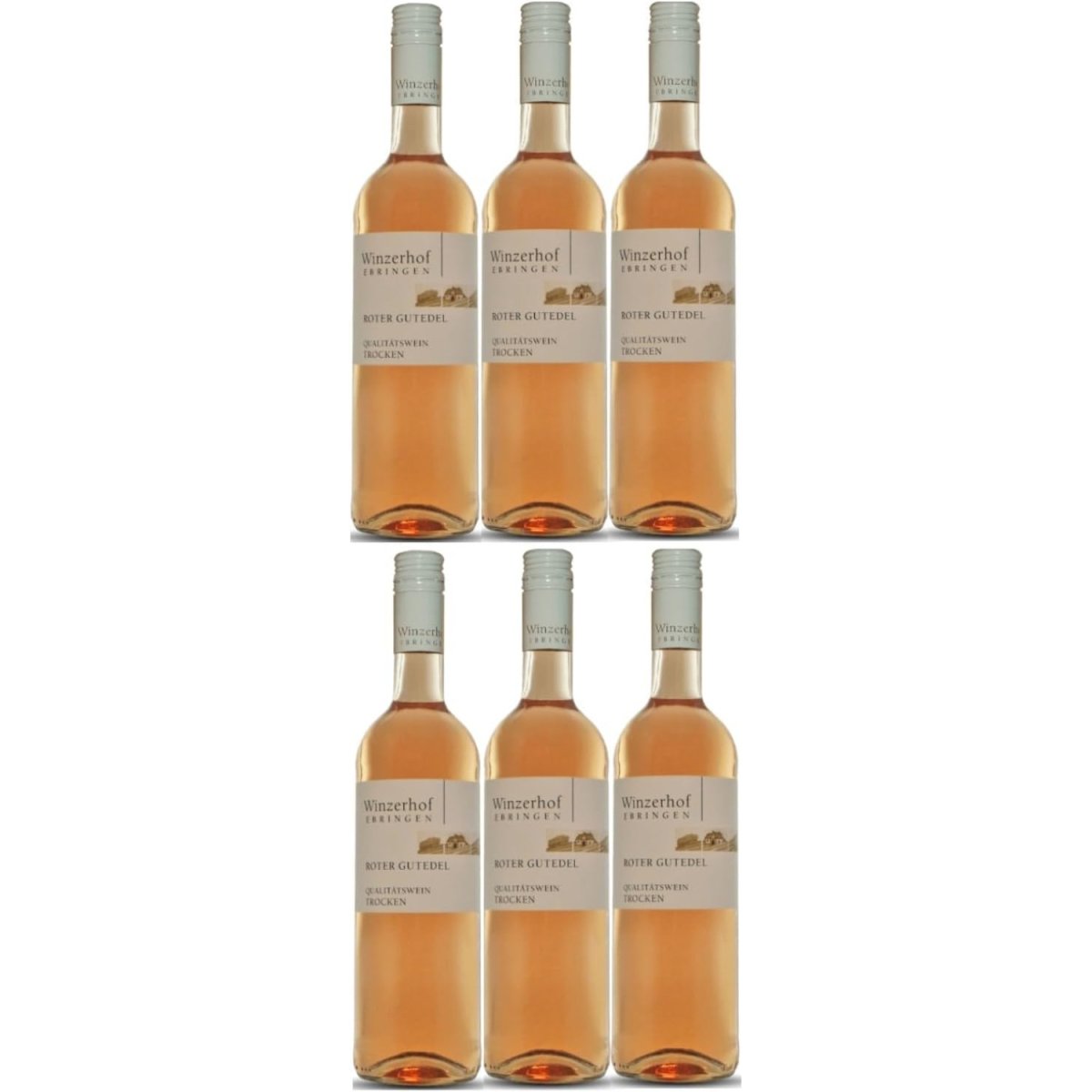 Winzerhof Ebringen Roter Gutedel trocken Weißwein Wein Deutschland (6 x 0,75 l) - Versanel -