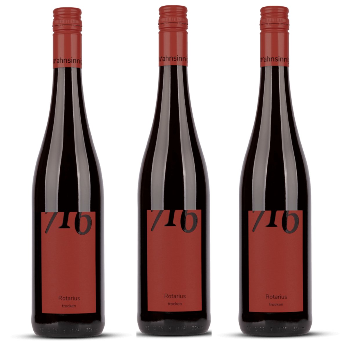 Winzerhof Ebringen Rotweincuveé Rotarius trocken 716 Rotwein Wein Deutschland (3 x 0,75 l) - Versanel -