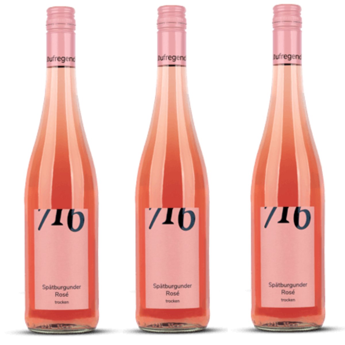 Winzerhof Ebringen Spätburgunder Rosé trocken 716 Roséwein Wein Deutschland (3 x 0,75 l) - Versanel -