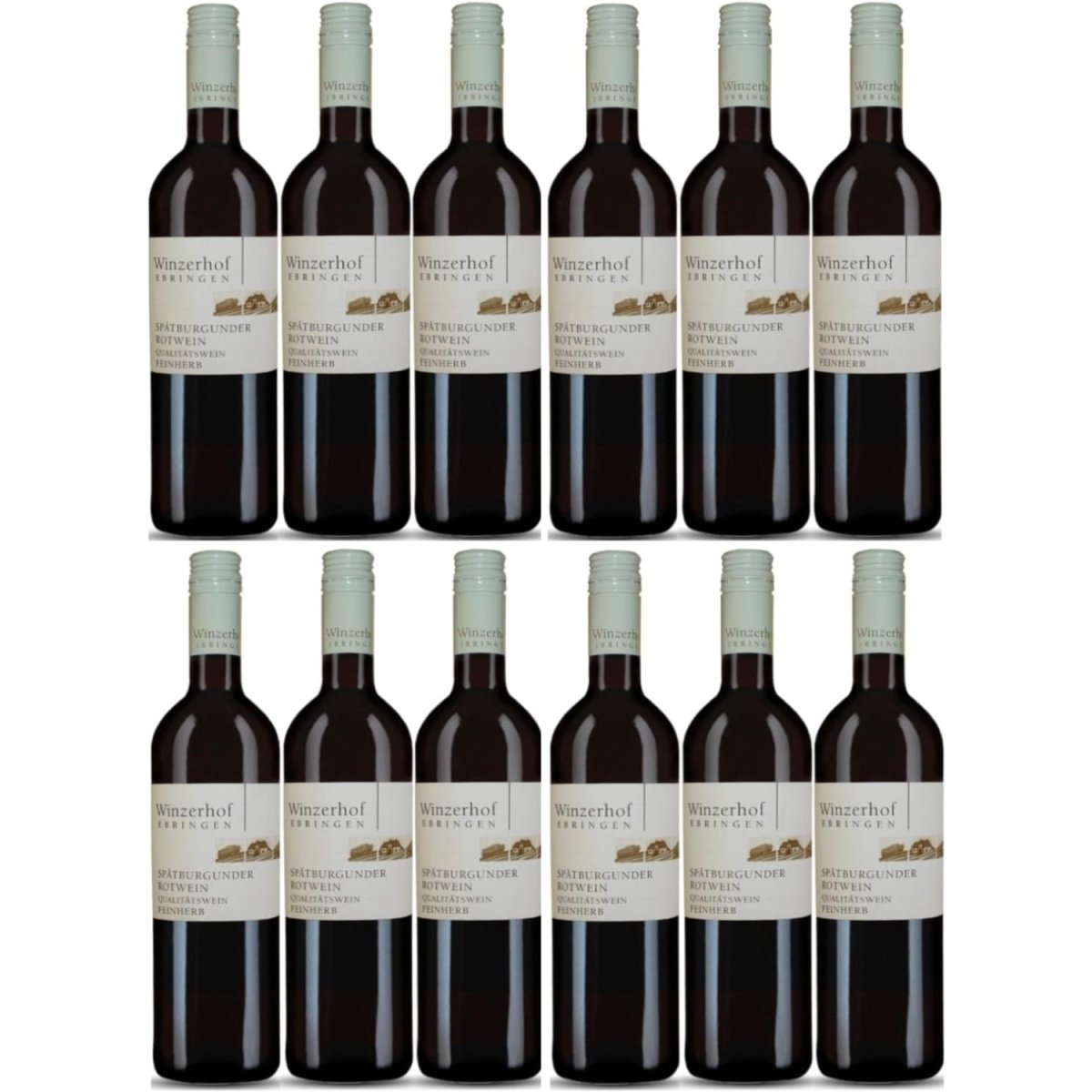 Winzerhof Ebringen Spätburgunder Rotwein feinherb Rotwein Wein Deutschland (12 x 0,75 l) - Versanel -