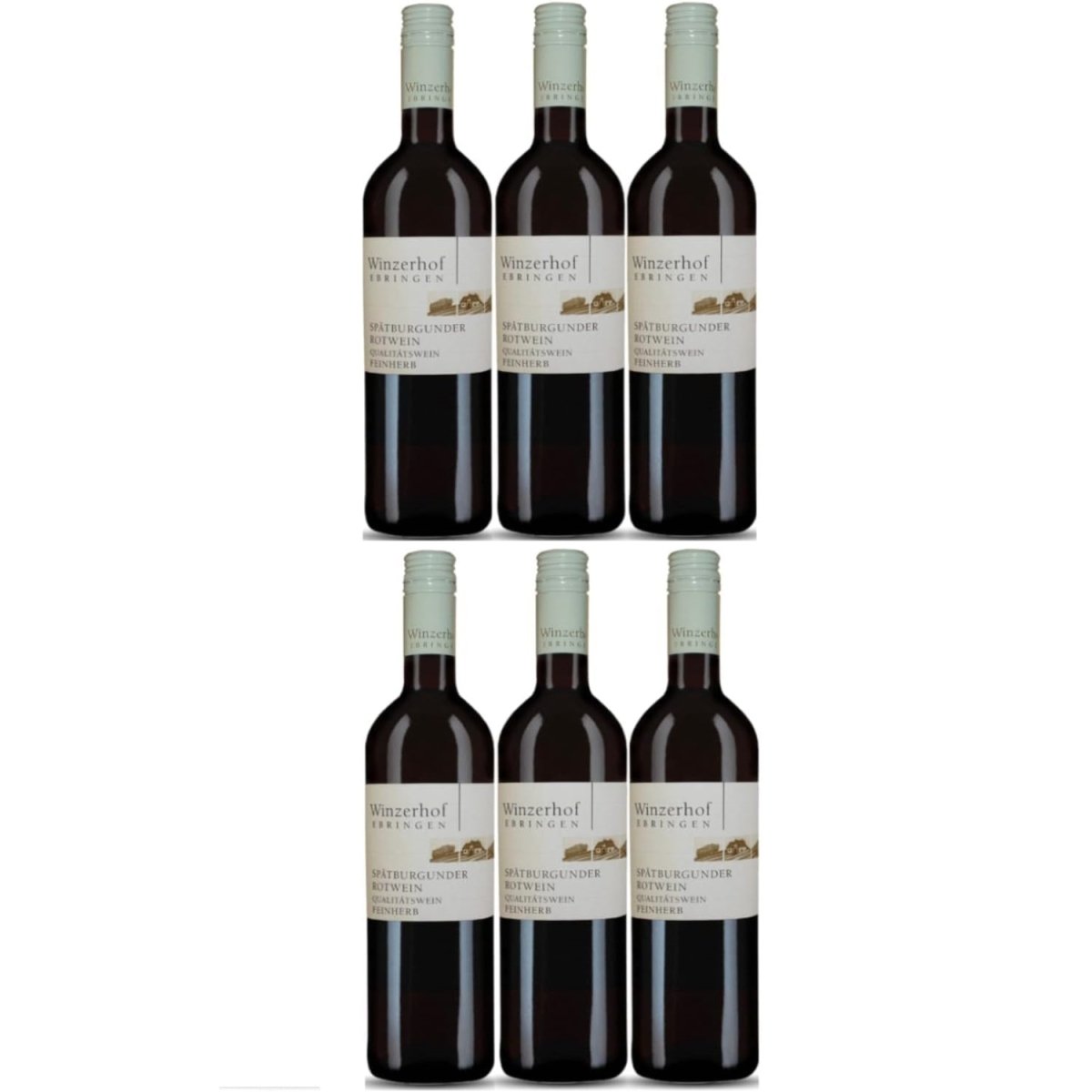 Winzerhof Ebringen Spätburgunder Rotwein feinherb Rotwein Wein Deutschland (6 x 0,75 l) - Versanel -