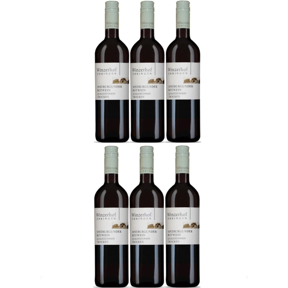 Winzerhof Ebringen Spätburgunder Rotwein trocken Rotwein Wein Deutschland (6 x 0,75 l) - Versanel -