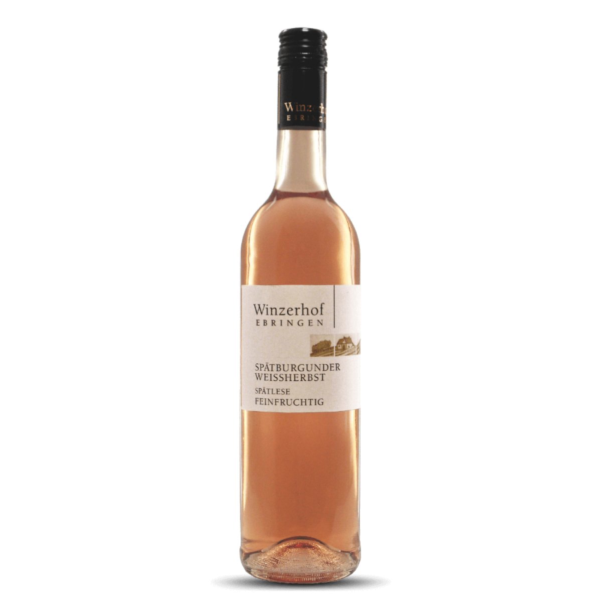 Winzerhof Ebringen Spätburgunder Weißherbst Spätlese feinfruchtig Roséwein Wein Deutschland (12 x 0,75 l) - Versanel -