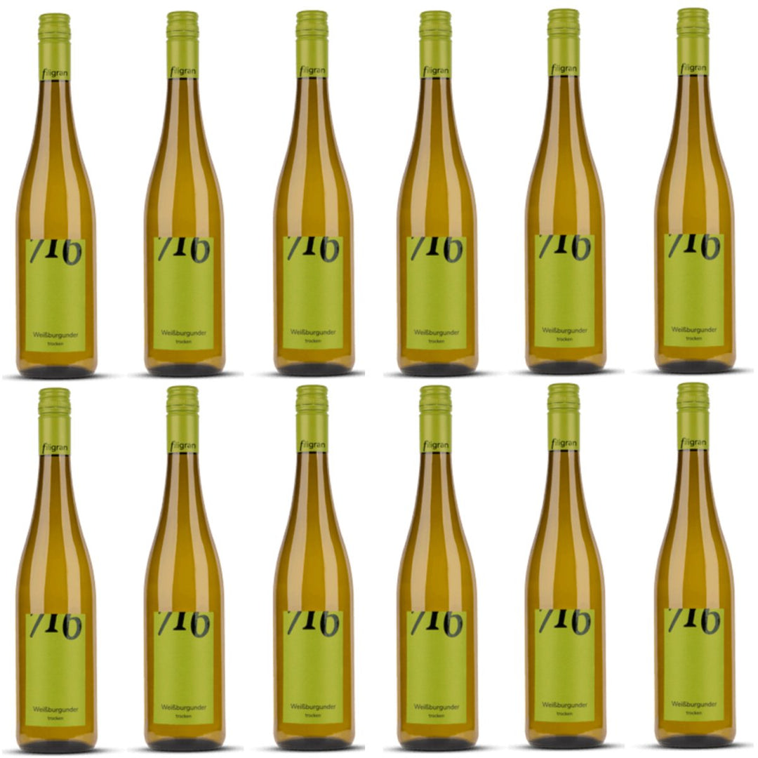 Winzerhof Ebringen Weißburgunder trocken 716 Weißwein Wein Deutschland (12 x 0,75 l) - Versanel -