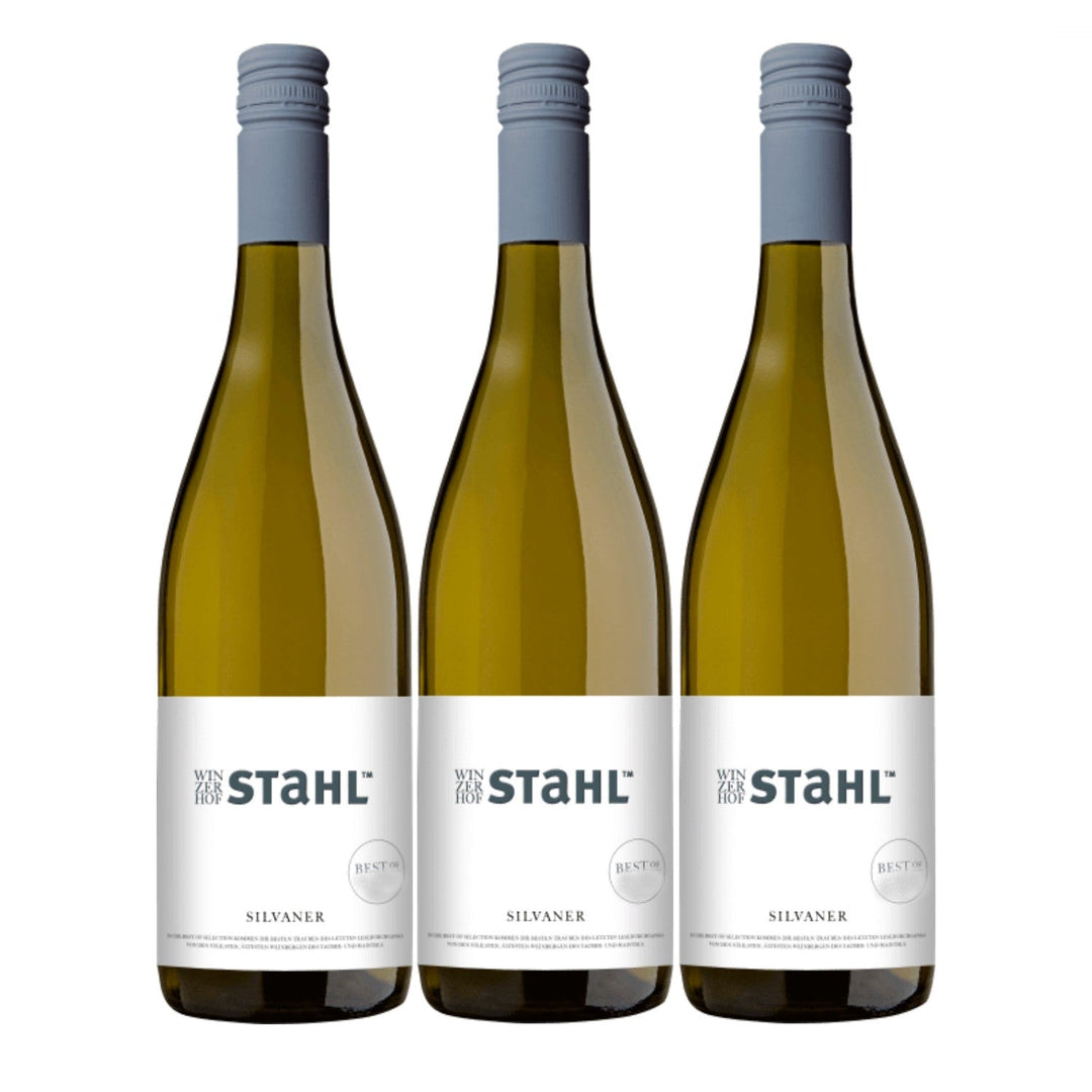 Winzerhof Stahl Best Of Silvaner Weißwein Wein trocken Franken Deutschland (3 x 0.75l) - Versanel -