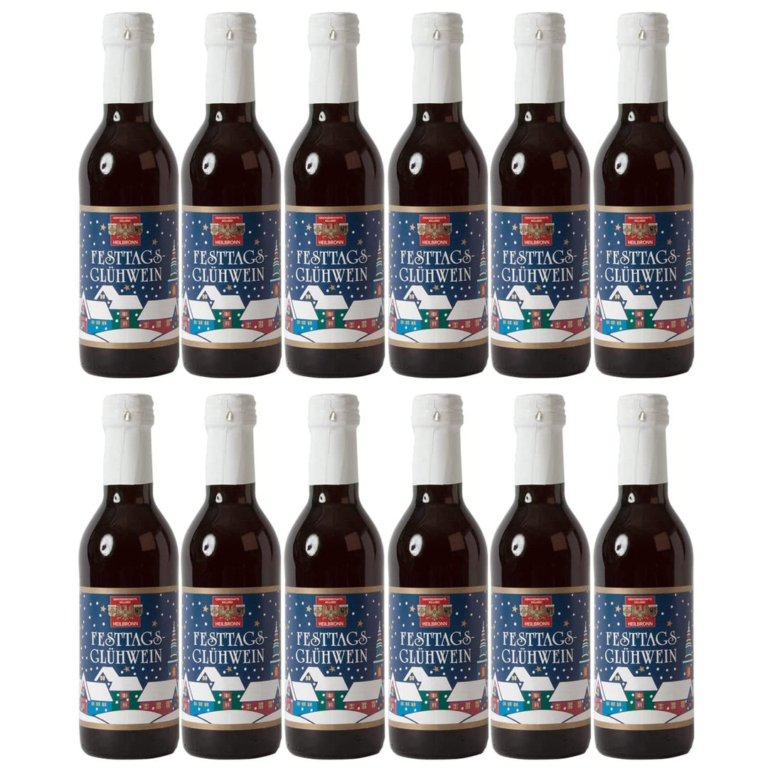 Württemberger Wein Heilbronner Festtagsglühwein kleine Flasche rot (12 x 0.25 l) - Versanel -