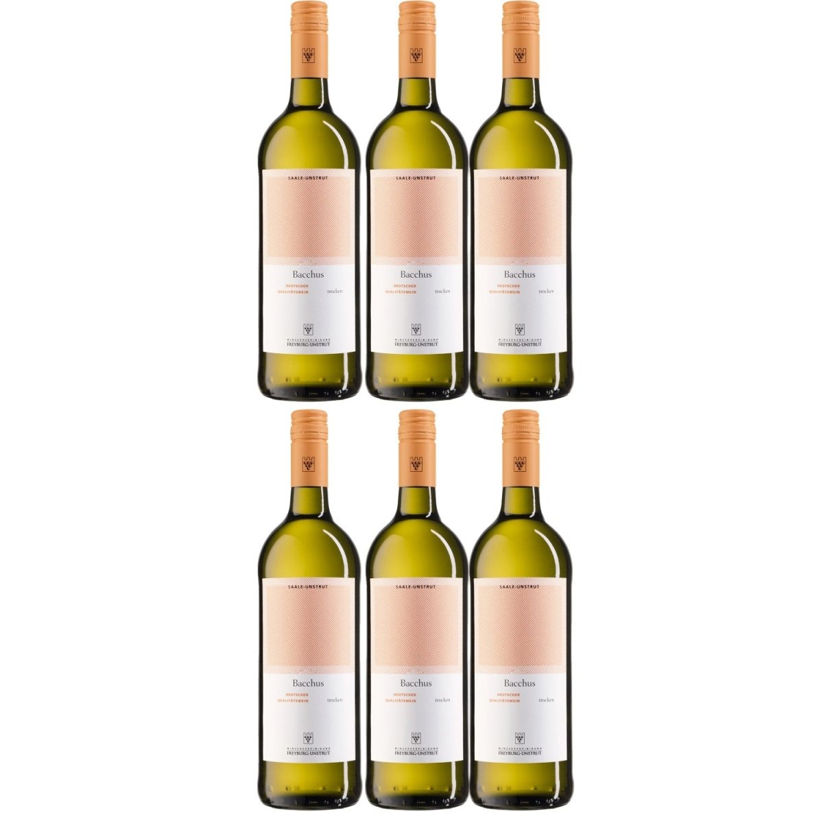 WV Freyburg-Unstrut Bacchus Weißwein Wein trocken Deutschland (6 x 0.75l) - Versanel -