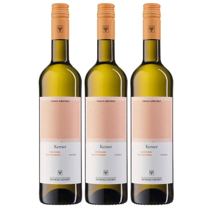 WV Freyburg-Unstrut Kerner Weißwein Wein trocken Deutschland (3 x 0.75l) - Versanel -